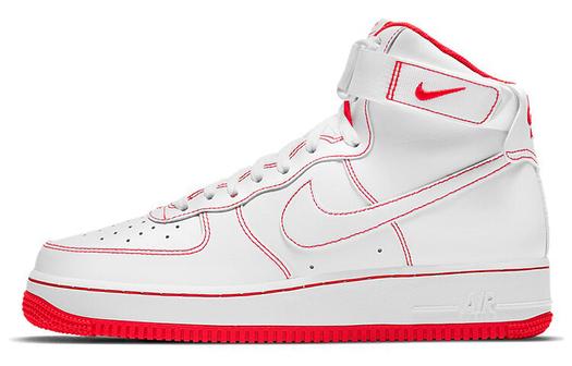 Кроссовки Nike Air Force 1 High '07, белый/красный