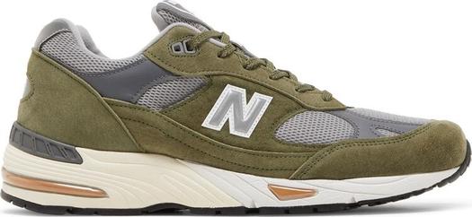 Кроссовки New Balance 991 Made in England 'Green Grey', зеленый