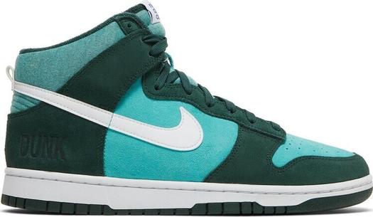 Кроссовки Nike Dunk High SE 'Athletic Club - Pro Green', зеленый