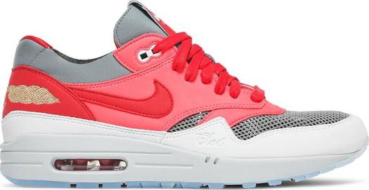 Кроссовки Nike CLOT x Air Max 1 'Kiss Of Death - Solar Red', красный