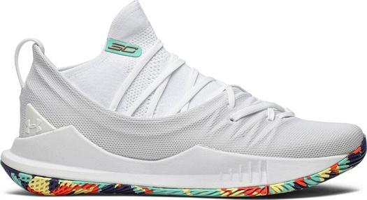 Кроссовки Under Armour Curry 5 Confetti, белый