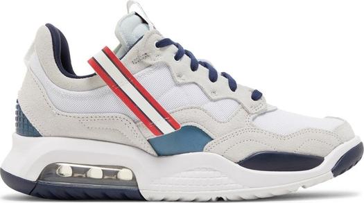 Кроссовки Paris Saint-Germain x Jordan MA2 White Midnight Navy, белый