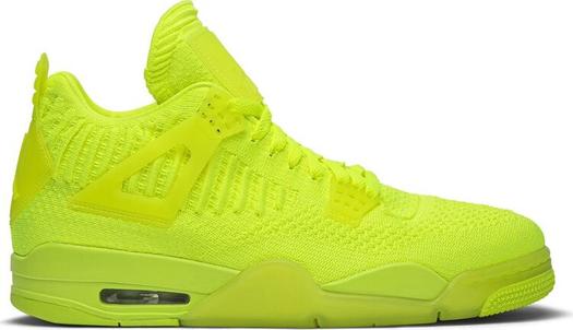 Кроссовки Air Jordan 4 Flyknit Volt, желтый