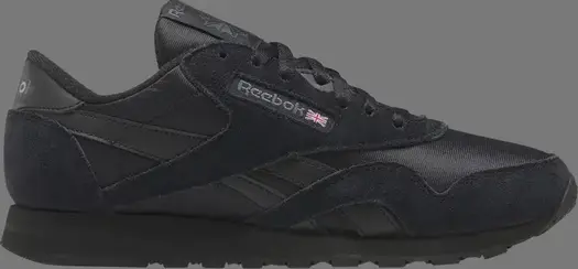 Кроссовки classic nylon 'black pure grey' Reebok, черный