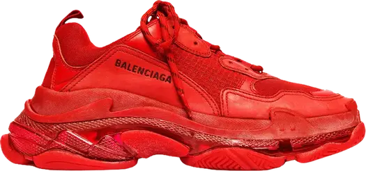 Кроссовки Balenciaga Triple S Clear Sole Red