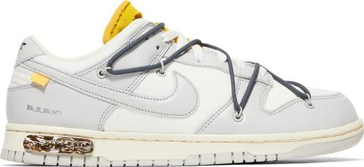 Кроссовки Nike Off-White x Dunk Low 'Lot 41 of 50', белый