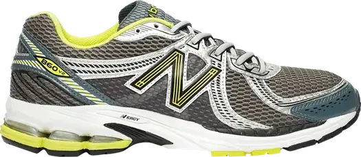 Кроссовки New Balance 860v2 'Grey Yellow', серый