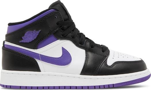 Кроссовки Air Jordan 1 Mid GS Dark Iris, фиолетовый