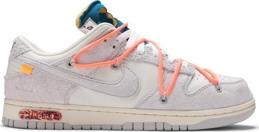 Кроссовки Nike Off-White x Dunk Low 'Lot 19 of 50', белый