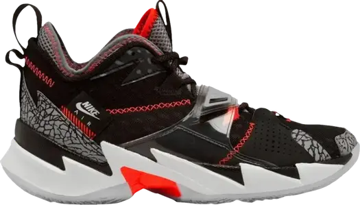 Кроссовки Jordan Why Not Zer0.3 PS Black Cement, черный