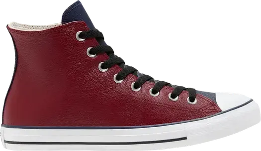 Кроссовки Converse Chuck Taylor All Star High Seasonal Colorblock - Team Red Obsidian, красный