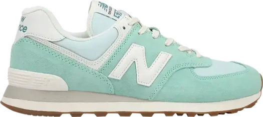 Кроссовки New Balance 574 'Green White Gum', зеленый