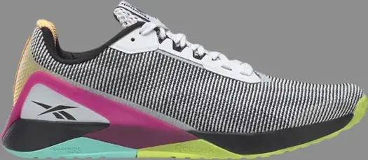 Кроссовки wmns nano x1 grit 'white black pursuit pink' Reebok, розовый