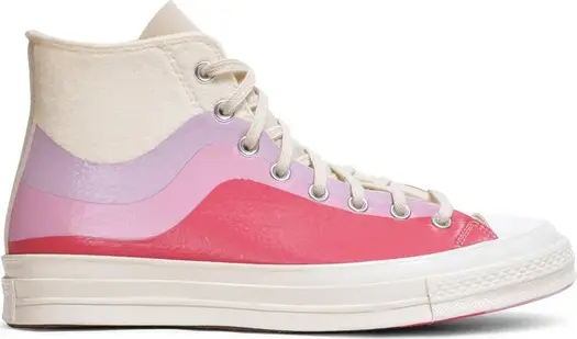 Кроссовки Converse Chuck 70 High Thermo Felt - Winter White Pink, разноцветный