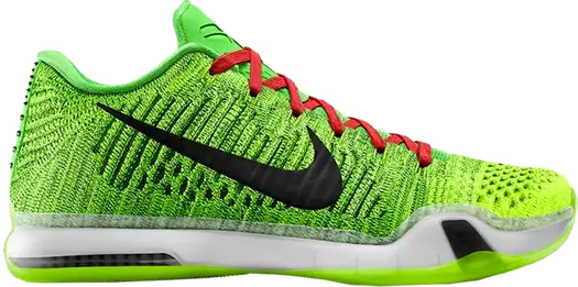 Кроссовки Nike Kobe 10 Elite 'Grinch' iD, зеленый