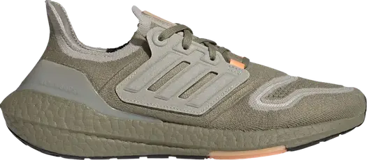 Кроссовки Adidas UltraBoost 22 'Orbit Green Beam Orange', зеленый