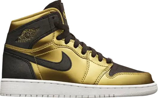 Кроссовки Air Jordan 1 Retro High GG Black History Month, золотой