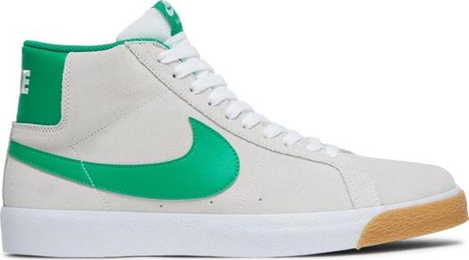 Кроссовки Nike Zoom Blazer Mid SB 'White Lucky Green', белый