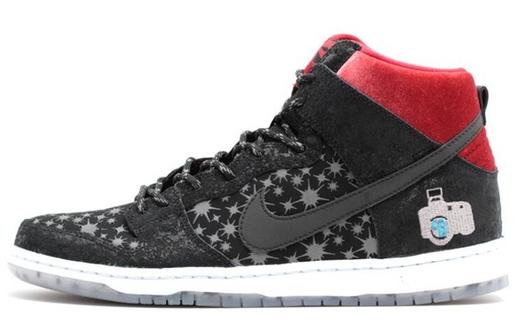 Кроссовки Nike Sb Dunk High Brooklyn, серый/красный