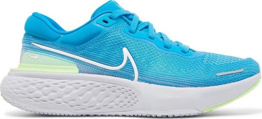 Кроссовки Nike ZoomX Invincible Run Flyknit 'Blue Orbit Lime Glow', синий