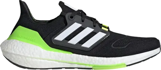 Кроссовки Adidas UltraBoost 22 'Black Solar Green', черный