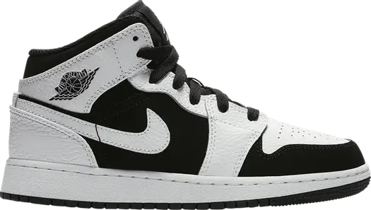 Кроссовки Air Jordan 1 Retro Mid GS, черно-серый
