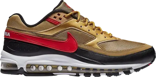 Кроссовки Nike Air Max 97/BW 'Metallic Gold Red', золотой