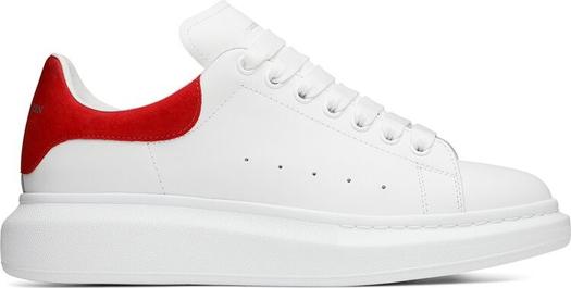 Кроссовки Alexander McQueen Oversized Sneaker White Lust Red, белый