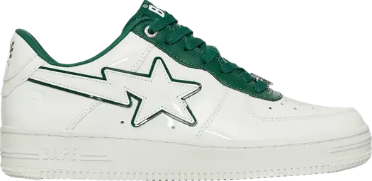 Кроссовки Bapesta #8 M1 White Green, белый