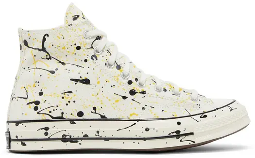 Кроссовки Converse Chuck 70 High Archive Paint Splatter - Egret, кремовый