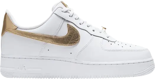 Кроссовки Nike Air Force 1 '07 LV8 'Gold Foil Swoosh', белый
