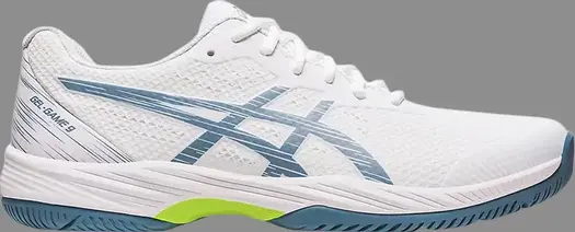 Кроссовки gel game 9 'white steel blue' Asics, белый