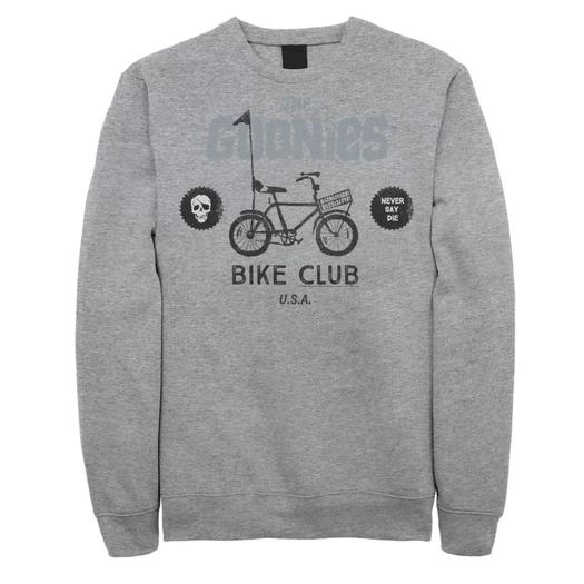 Мужской свитшот с надписью The Goonies Bike Club Never Say Die Licensed Character