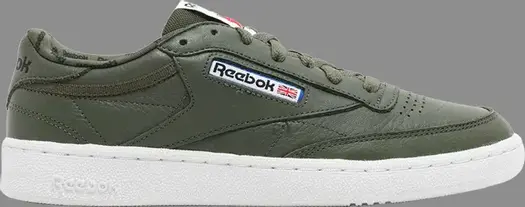 Кроссовки club c 85 so 'hunter green' Reebok, зеленый