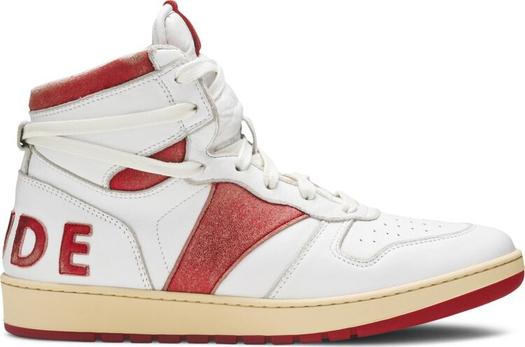 Кроссовки Rhude Rhecess High White Red, белый