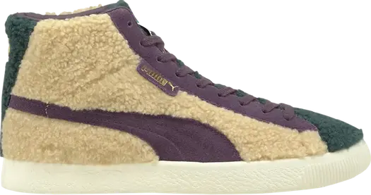 Кроссовки Puma Basket Mid Vintage Sherpa, кремовый