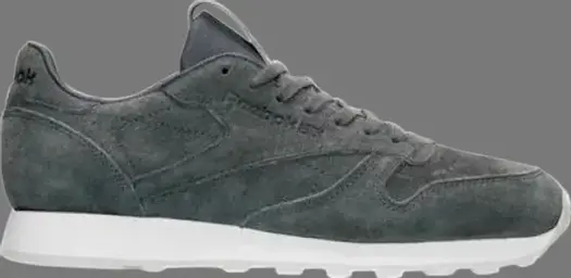 Кроссовки classic leather metallic Reebok, серый
