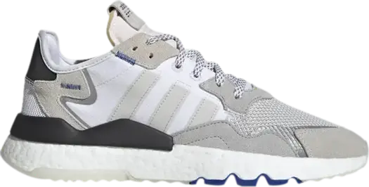 Кроссовки Adidas Nite Jogger 'Grey Power Blue', серый
