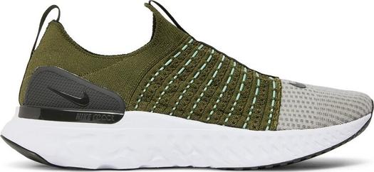Кроссовки Nike React Phantom Run Flyknit 2 'Rough Green Sequoia', зеленый