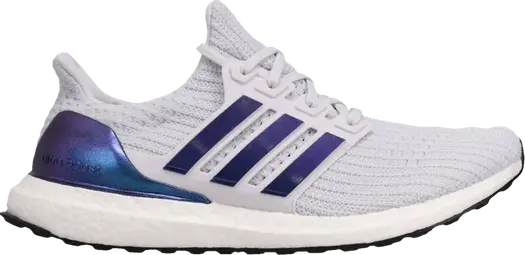 Кроссовки Adidas UltraBoost 'Grey White Blue', серый