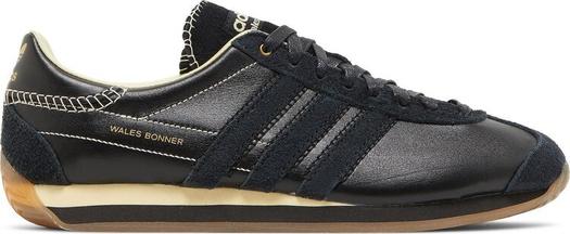Кроссовки Adidas Wales Bonner x Country 'Black Easy Yellow', черный