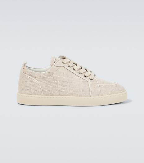 Кроссовки rantulow orlato из парусины Christian Louboutin, бежевый