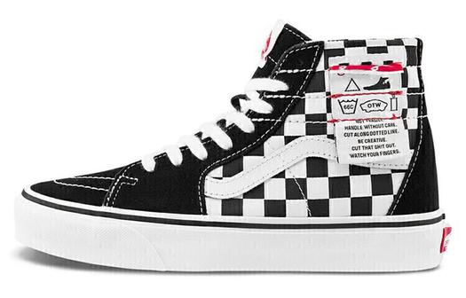 Кроссовки Vans SK8-HI Checkered 'Black White'