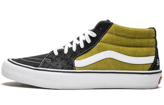 Кроссовки Sk8 Mid Supreme X Vans Pro 'Corduroy Croc'