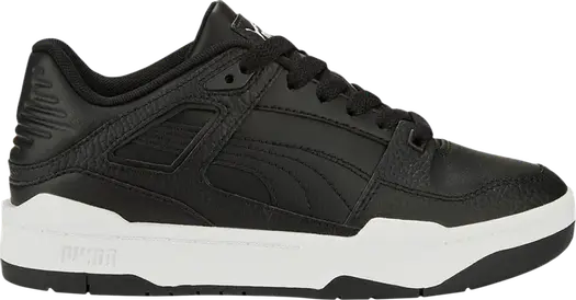 Кроссовки Puma Slipstream Leather Jr Triple White, черный