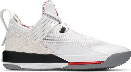 Кроссовки Air Jordan 33 Low SE White Cement, белый