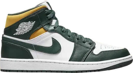 Кроссовки Air Jordan 1 Mid Sonics, белый