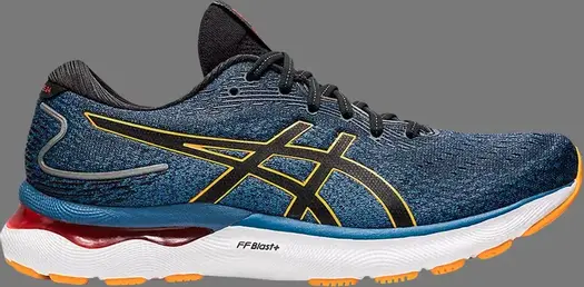 Кроссовки gel nimbus 24 2e wide 'azure amber' Asics, синий