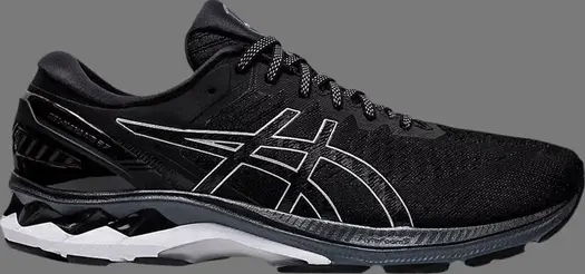 Кроссовки gel kayano 27 4e wide 'black silver' Asics, черный