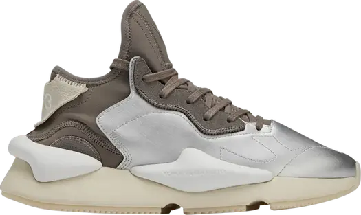 Кроссовки Adidas Y-3 Kaiwa 'Silver Metallic White', серебряный